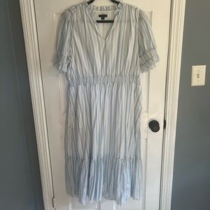 JCrew smocked ruffle dress